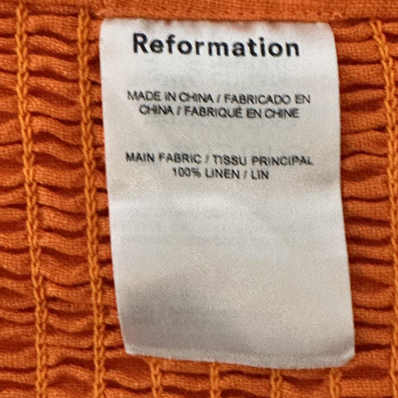 Reformation Isabel citrus orange halter bralette medium festival crop tops - Picture 6 of 6